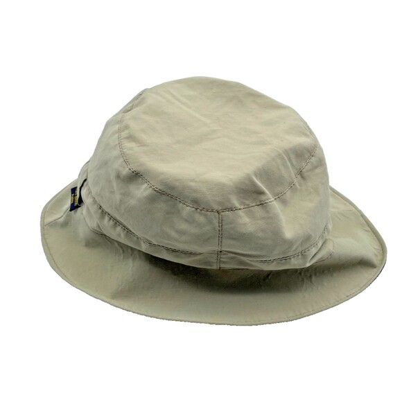Retro Franz Bittner Gore-Tex Reversible Sun Hat Packable Beige Blue Bucket Hat - Picture 9 of 13